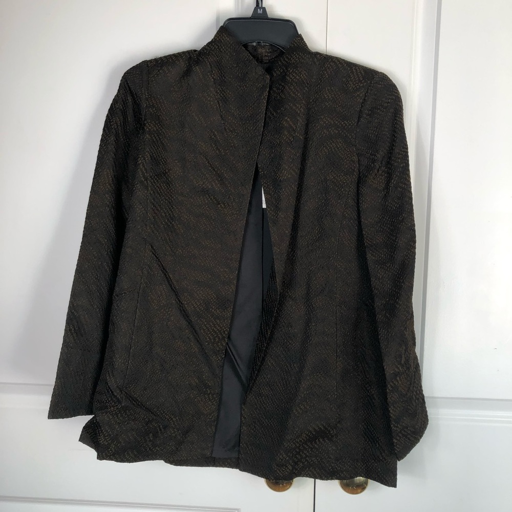 Brand new Eileen Fisher Silk Blend Jacquard Wave Jacket